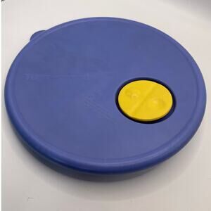 Tupperware CrystalWave Blue Microwave Vented Bowl Replacement Lid 3702A Vintage